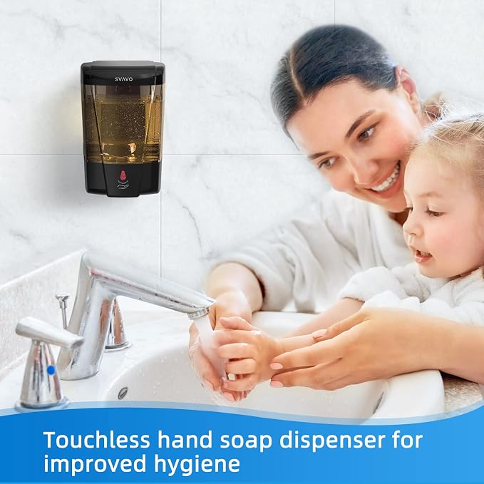 SVAVO Automatic Soap Dispenser Hand Soap Dispenser Wall Mount 600m/21fl.oz - Image 8