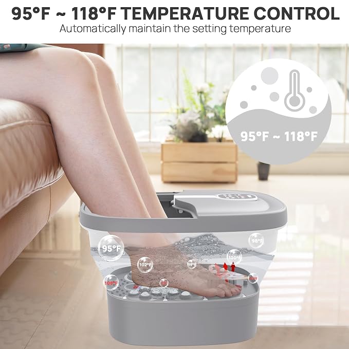 HOSPAN Collapsible Foot Spa Electric Rotary Massage, Foot Bath - Image 5