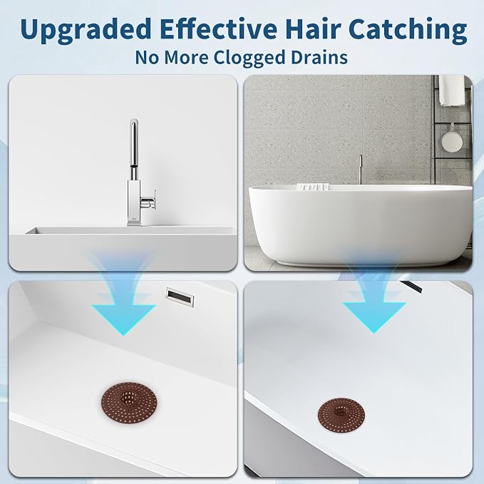 Bathtub Drain Hair Catcher, Tub Shower Drain Hair Trap/Strainer - Image 6
