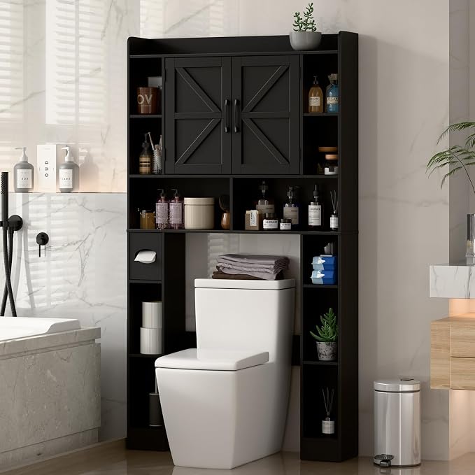 Farmhouse Storage Cabinet Over Toilet - Image 5