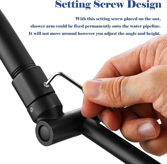 Matte Black Shower Head Extension - Image 4