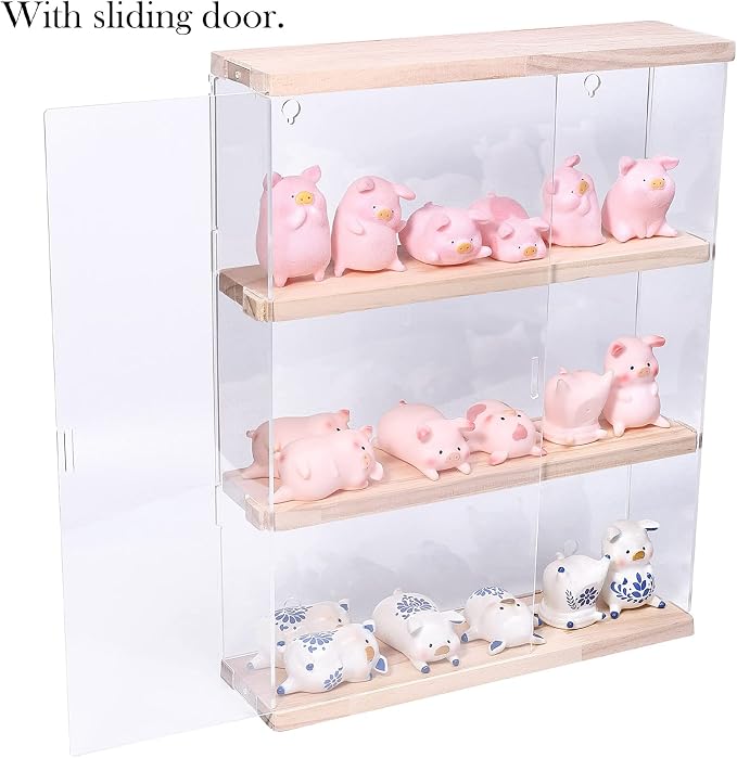 Choowin 3 Layer Wall Shelf Clear Acrylic Display Case - Image 3