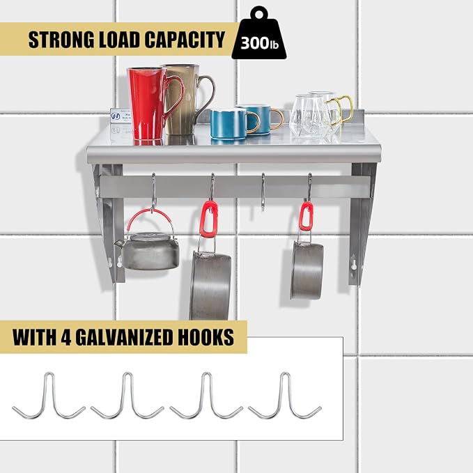 Hally Stainless Steel Shelf - Image 4