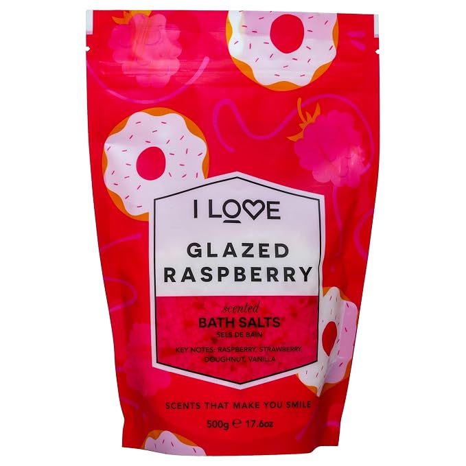 I Love Glazed Raspberry Scented Bath Salts by ILove