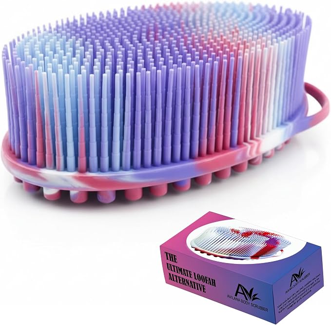 Silicone Body Scrubber for Shower by Avilana