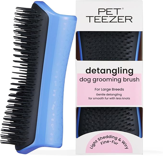 Pet Teezer Detangling Dog Grooming Brush, Dog Bath Brush by PetTeezer