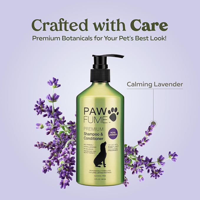 PAWFUME Dog Shedding Shampoo and Conditioner, Royal Lavender, Deep-Cleaning - Image 4