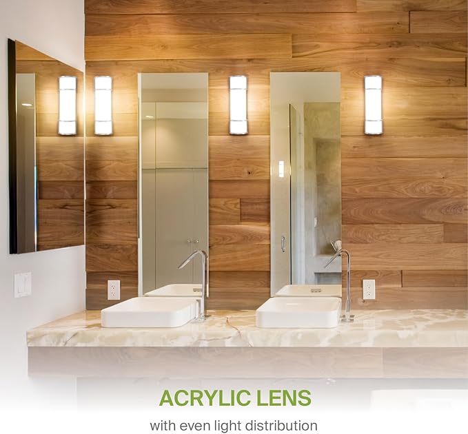 ASD LED 18" Vanity Flush Mount Light Fixture, Linear Bathroom Lighting Bar | - Image 6