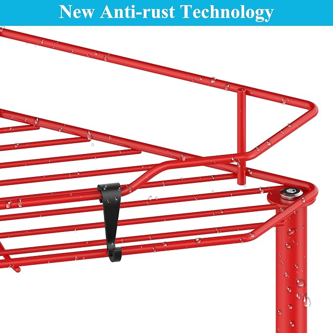 3 Tier Floor Standing Corner Shower Caddy Organizer Shelf - Image 3