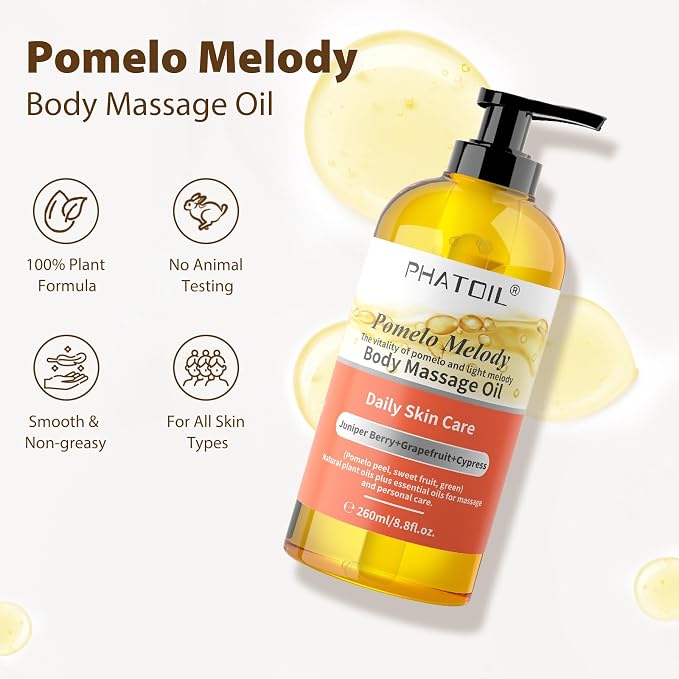 PHATOIL 260ML Grapefruit Body Firming Oil - Image 2