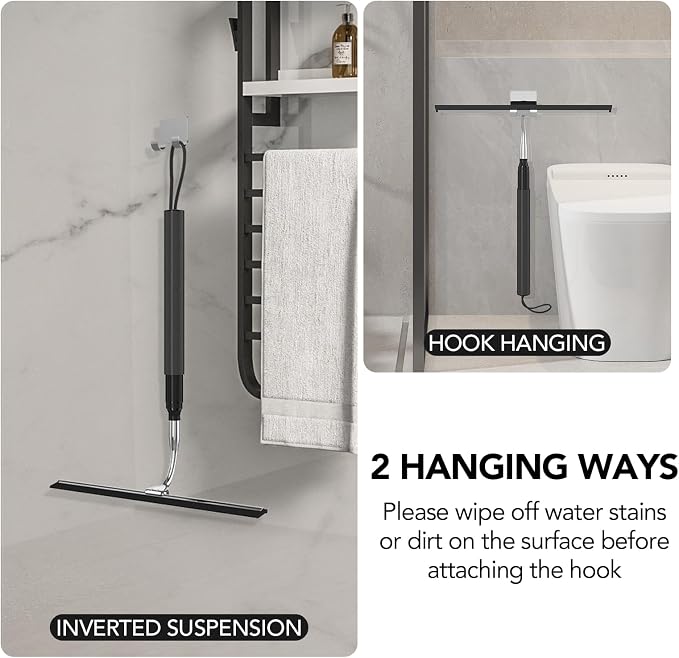 Shower Squeegee with Long Handle, 15-51" Telescopic Squeegee - Image 7