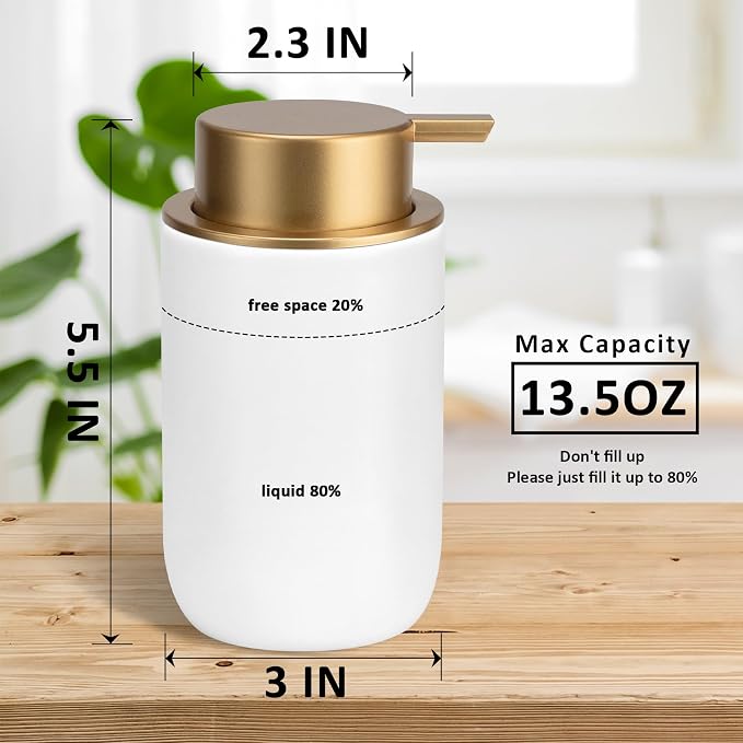 Soap Liquid Dispenser Ceramic - Image 4