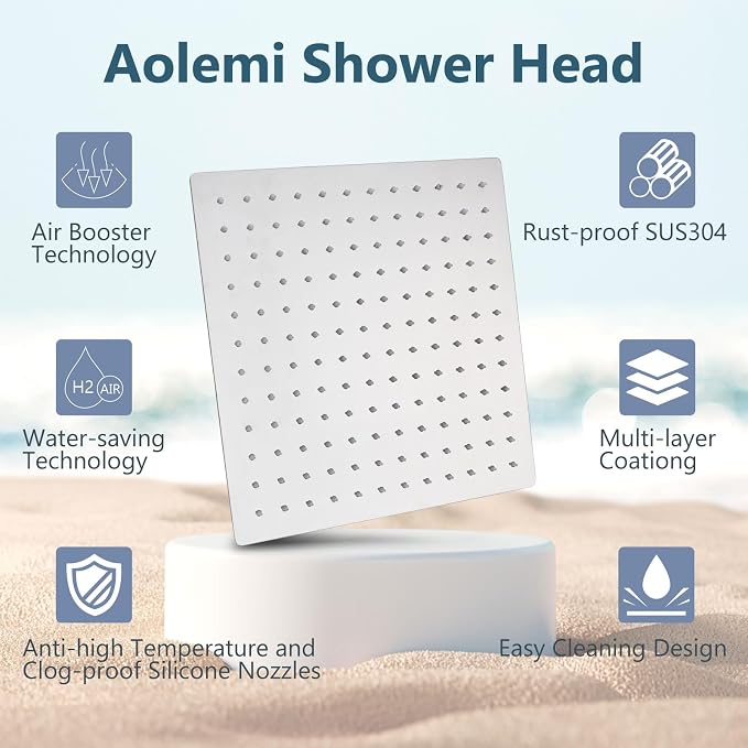 Aolemi Shower Faucet Set, High Pressure Shower System - Image 8