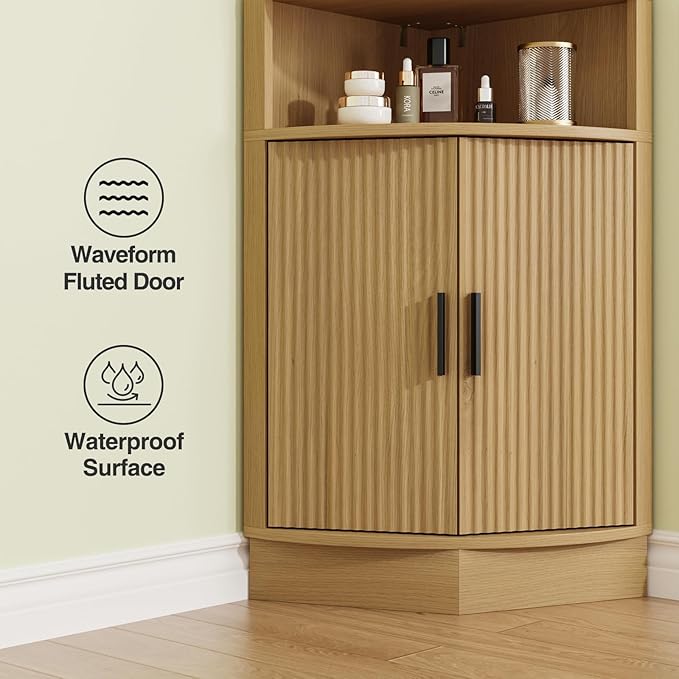 Corner Bathroom Cabinet, Modern Small Corner Cabinet - Image 4