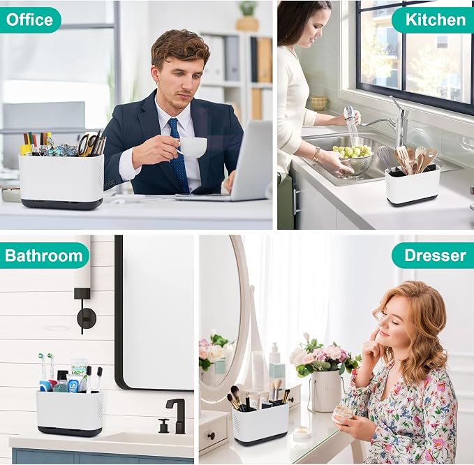 Toothbrush Holders for Bathrooms, Electric Toothbrush and Toothpaste Holder - Image 7