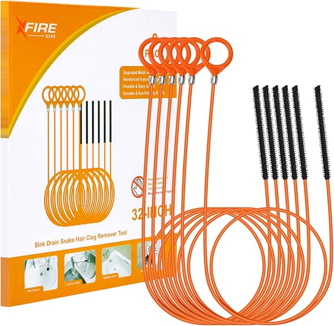 32 Inch Snake Drain Hair Removal Tool, Anti-Break Metal - Image 8