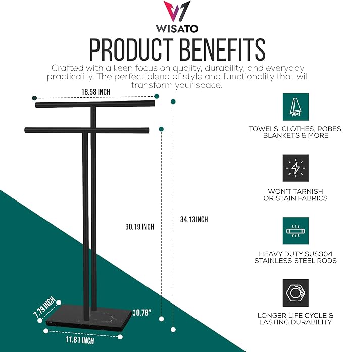 Free Standing Towel Rack for Bathroom - Image 3