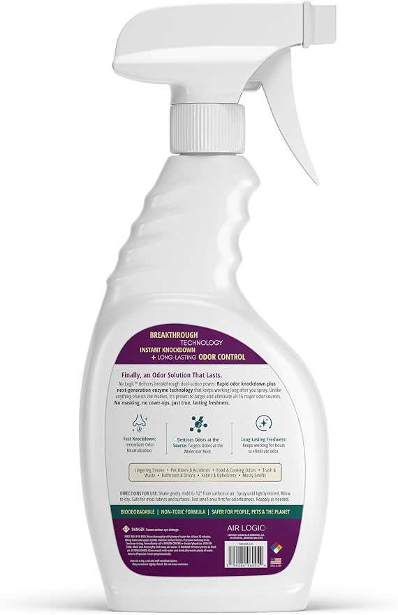 Dual-Action Odor Eliminator Spray 32 Fl Oz, Plant-Based Instant Knockdown & - Image 2