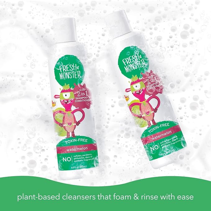 Fresh Monster 2-in-1 Shampoo & Body Wash, Toxin-Free, Hypoallergenic, Natural - Image 6