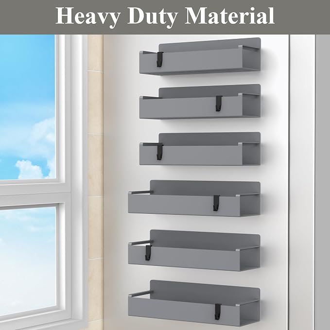 6 Pack Magnetic Spice Rack Organizer - Image 4