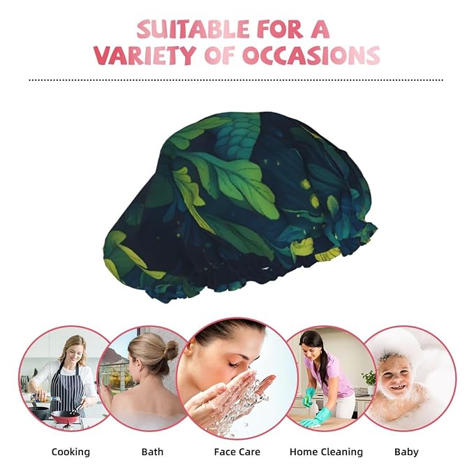 Dreamy Fish and Seaweed Shower Cap - Image 9
