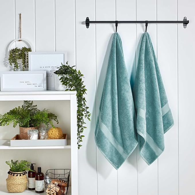Christy Supreme Hygro 6 Piece Towel Set | Mineral Blue | 100% Luxury Supima - Image 4