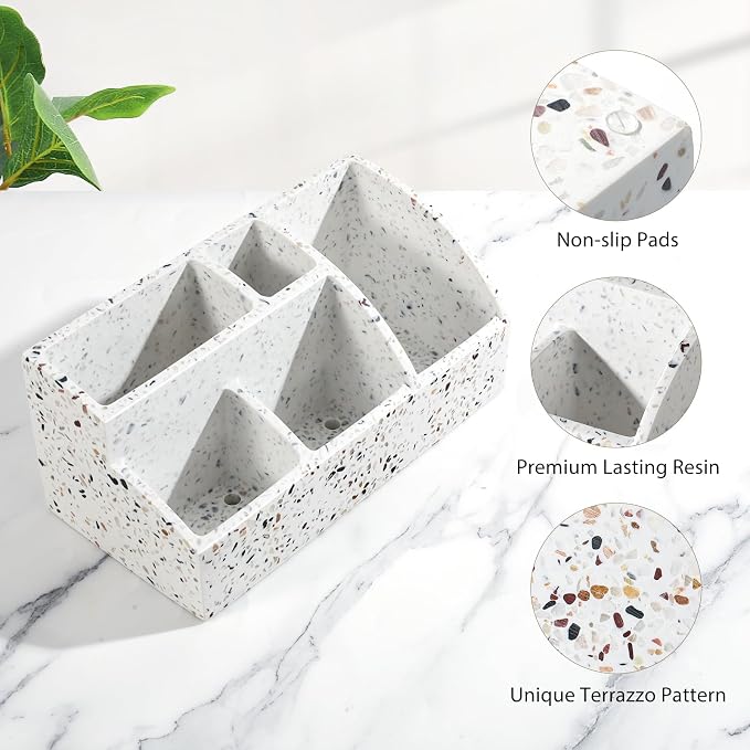 Luxspire Bathroom Counter Organizer, Toothbrush Holder - Image 3