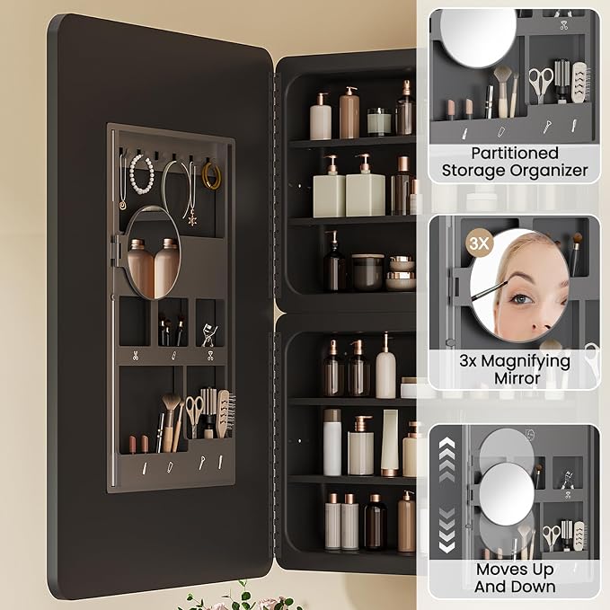 24x36 Inch LED Lighted Medicine Cabinet - Image 4