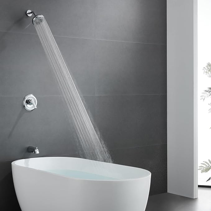 KINSE Tub shower faucet set, 5-Inchs bathtub faucet set, Single-Handle Shower - Image 2