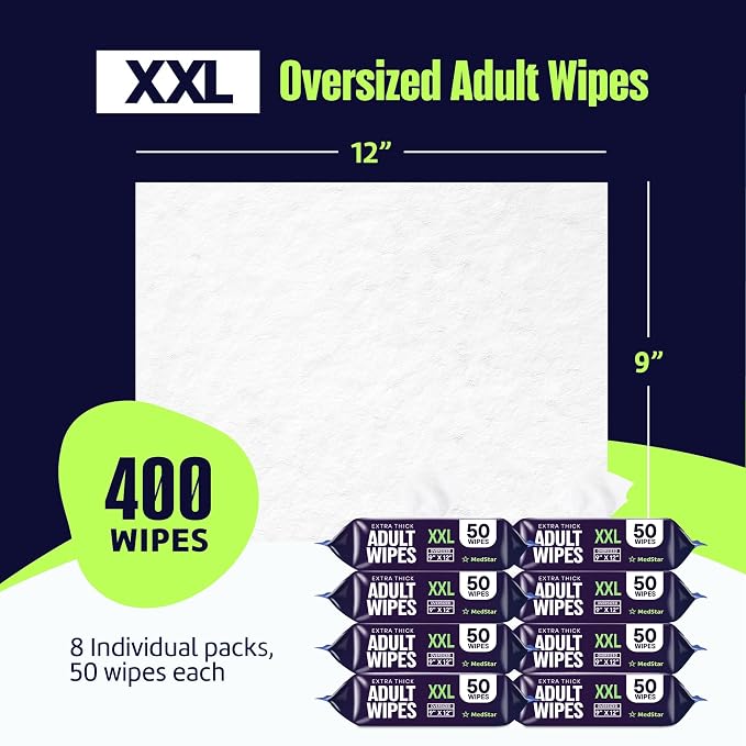 Adult Wipes for Elderly 8 Pack - Image 5