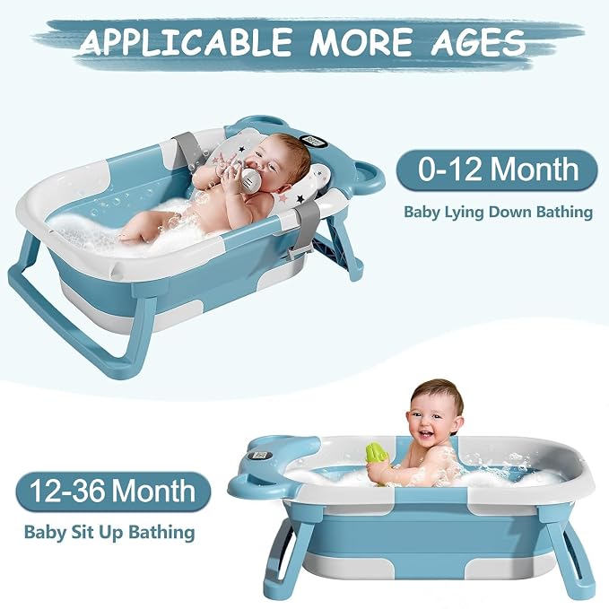 TPN Collapsible Baby Bathtub for Infants to Toddler - Image 3