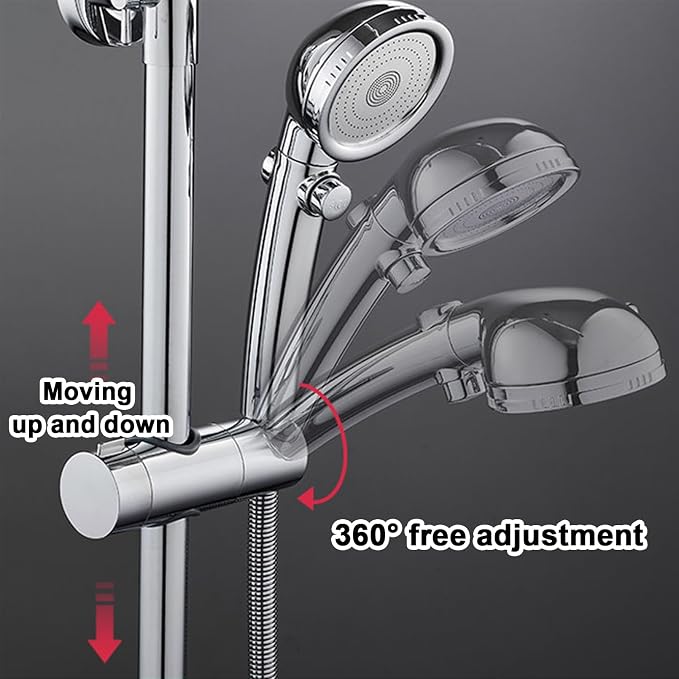 Shower Head Holder for Slide Bar, Adjustable Shower Bracket Holder for Slide - Image 3