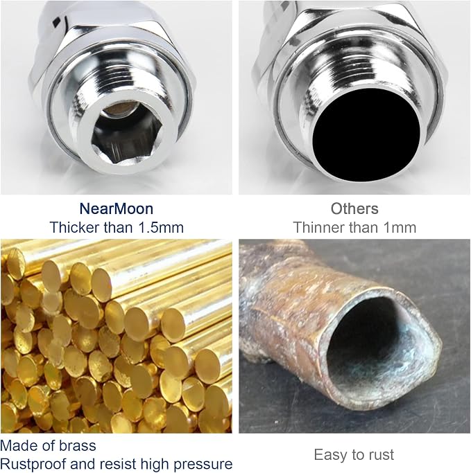 NearMoon Shower Head Swivel Ball Adapter - Image 6