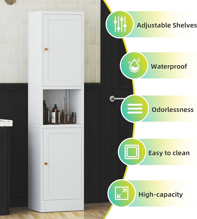 Tall Narrow Storage Cabinet - Image 5