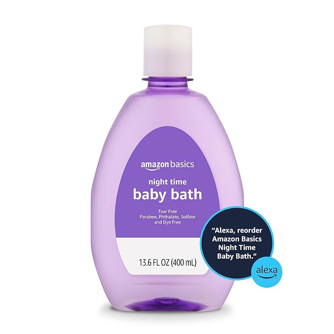 Amazon Basics Night-Time Baby Bath, Lightly Scented, 13.6 Fl Oz - Image 4