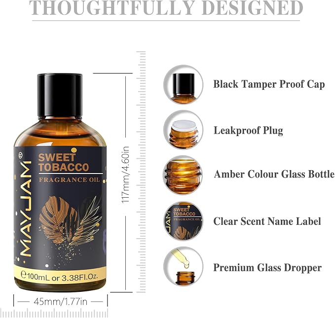 MAYJAM 100ML/3.38FL.OZ Sweet Tobacco Fragrance Oils - Image 7