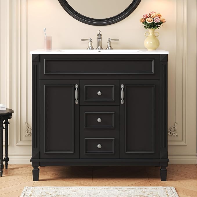 Merax 36" Bathroom Vanity with Sink, Freestanding Single Bathroom Sink Vanity by Merax