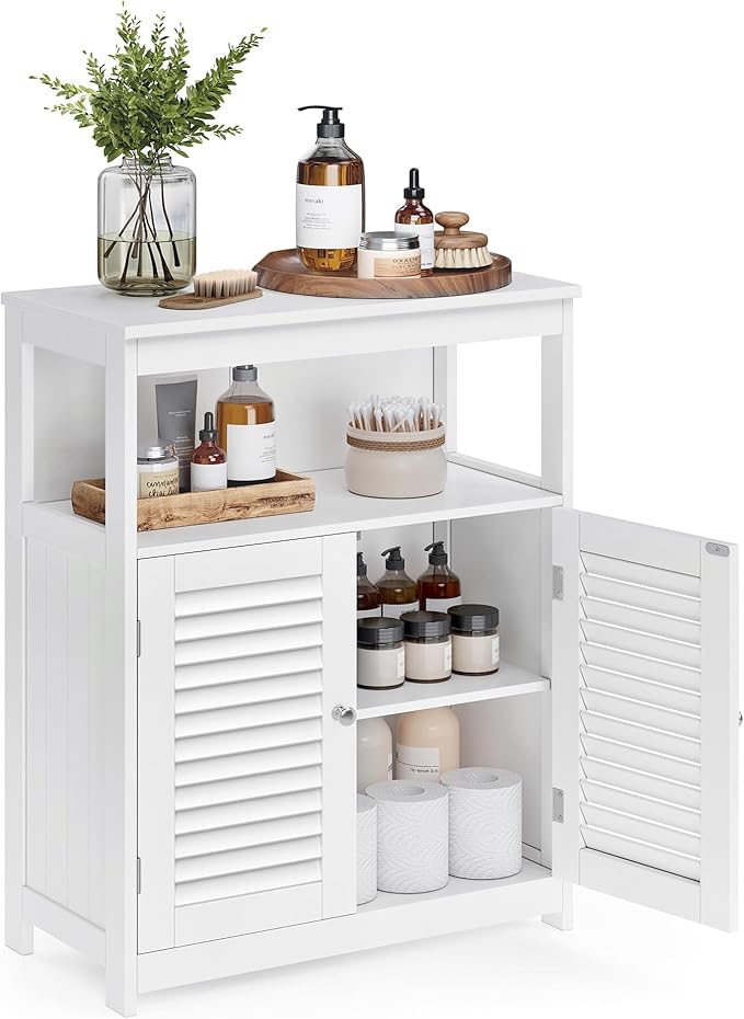 VASAGLE Floor Storage Cabinet, Freestanding Storage Unit by VASAGLEbySONGMICSHOME