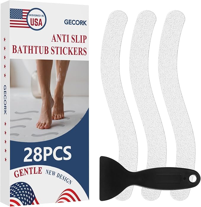28 PCS Shower Floor Non Slip Stickers by Gecork