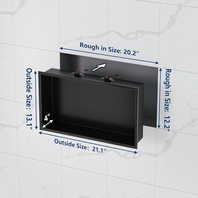 Neodrain 20X12Inch Shower Niche - Image 3