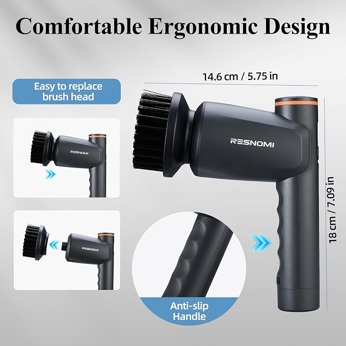 Electric Spin Scrubber, Bathroom Shower Scrubber - Image 9