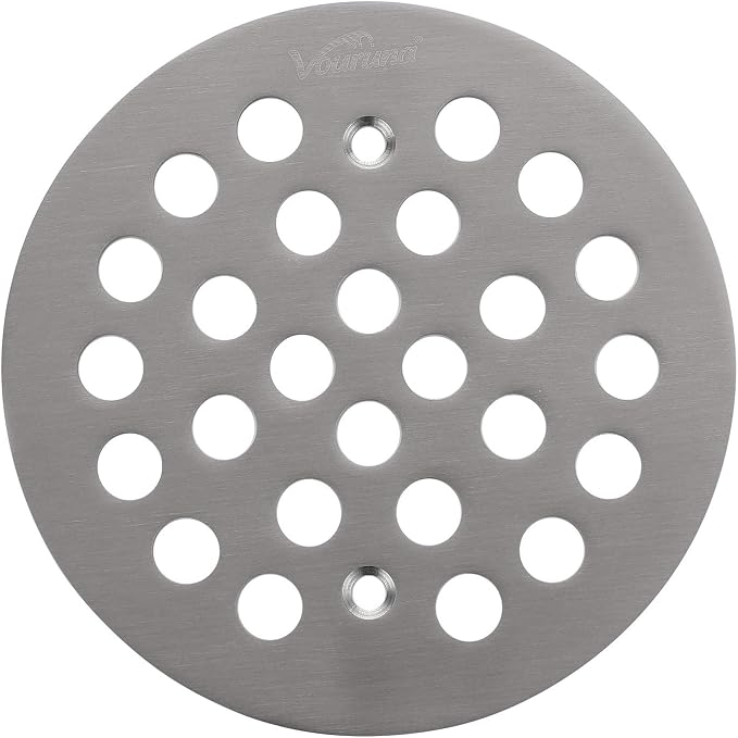 4-1/4Inch（108mm Screw-in Shower Strainer Drain Cover Replacement Floor Strainer by vouruna