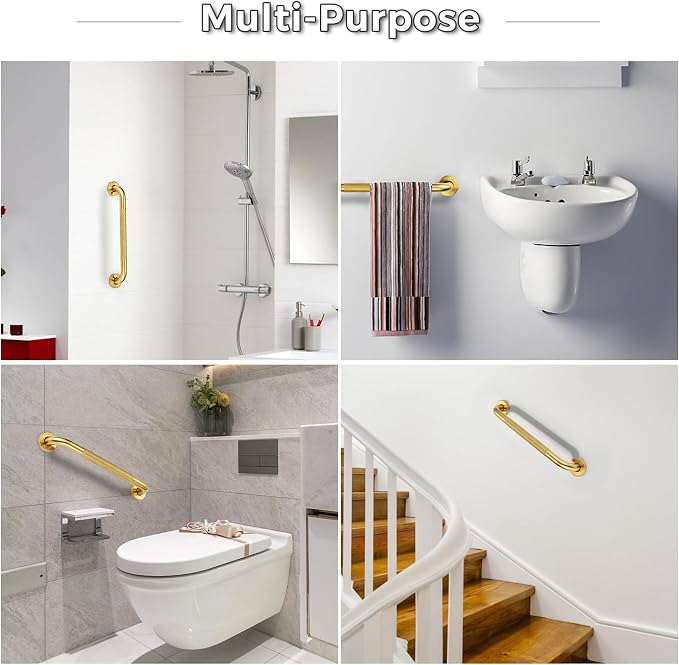 Grab Bars for Shower, 2 Pack 32-Inch Anti Slip Shower Handles for Elderly - Image 6