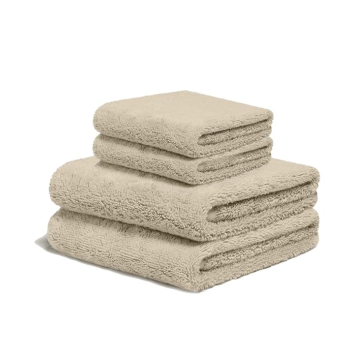 Italic Serene Ultraplush Cotton Towel Set, 2 Bath Towels + 2 Hand Towels by Italic