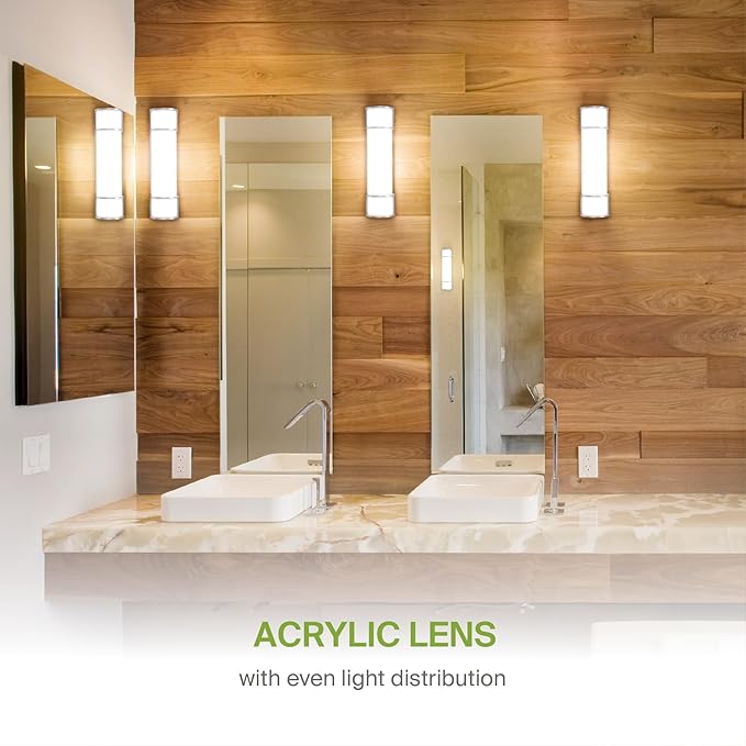 ASD LED 24" Vanity Flush Mount Light Fixture, Linear Bathroom Lighting Bar | - Image 6