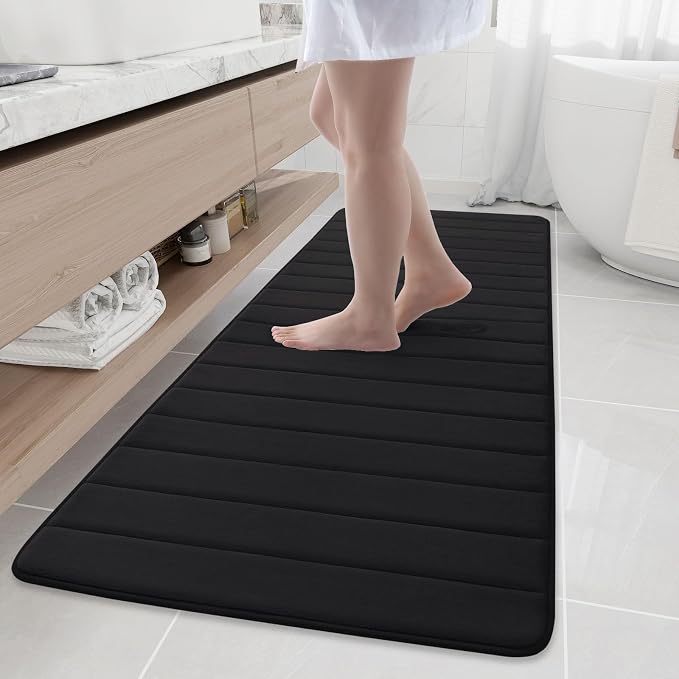 Buganda Memory Foam Bath Mat, Ultra Soft and Non-Slip Bathroom Rugs, Water by Buganda