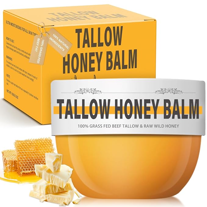 Beef Tallow for Skin, Natural Tallow Balm Face & Body Solid Moisturizer by Unknown