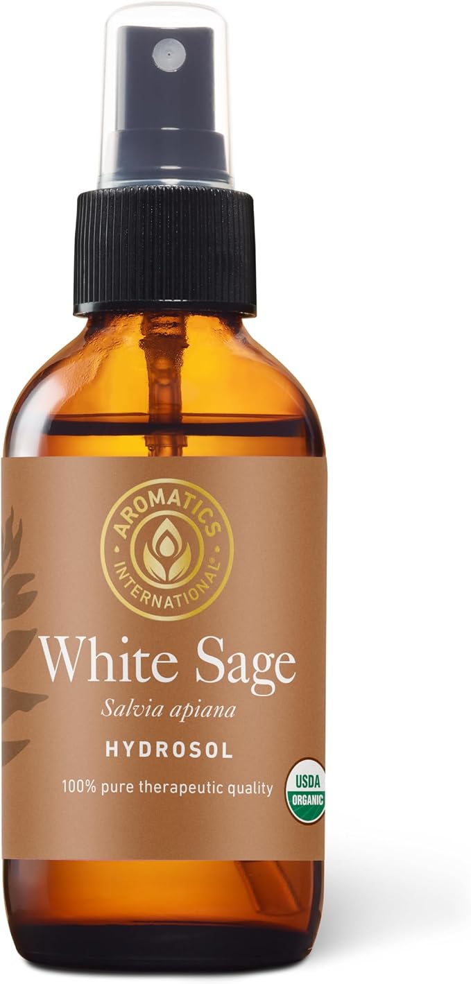 Aromatics International White Sage Hydrosol 100ml | Purifying Aromatic Spray by AromaticsInternational
