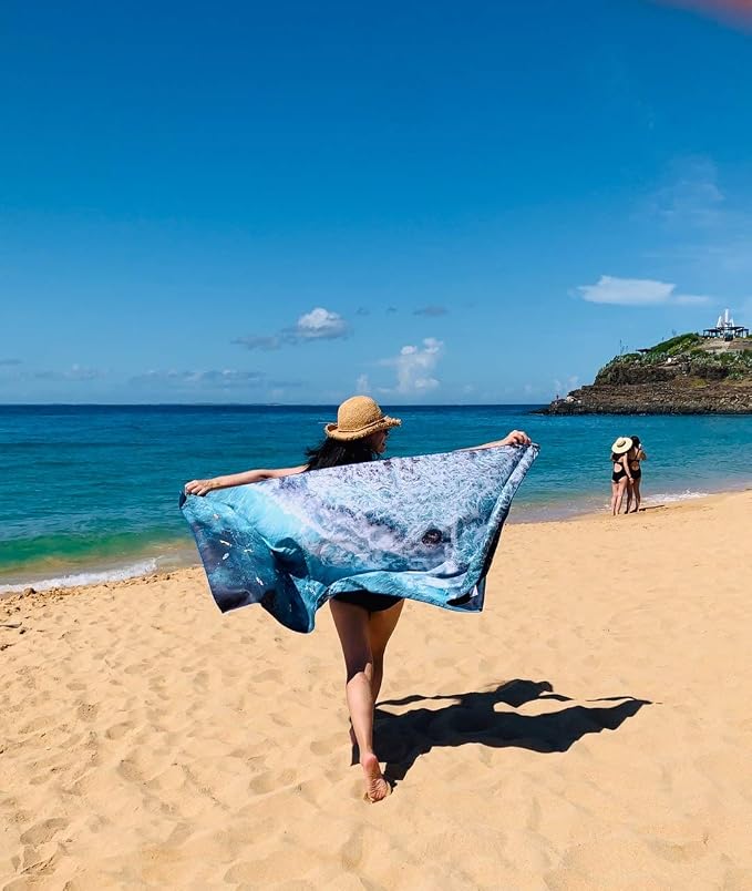 4Monster Microfiber Beach Towel Quick Dry, Super Absorbent Lightweight Travel - Image 6