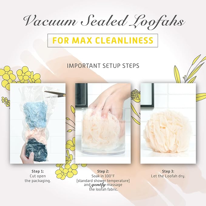 Spongentle Dual Texture Deep Cleansing Loofah Sponge - Image 5